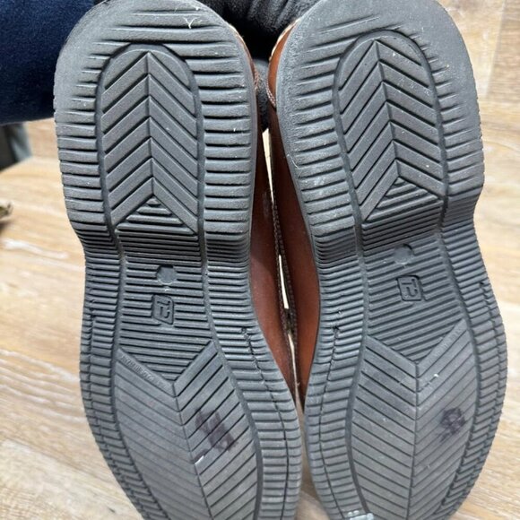 Bass Birchwood Brown/Black Leather Penny Loafers Men's Size 10.5 - Picture 4 of 6